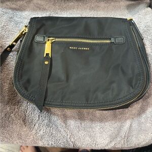 Marc Jacobs Black Crossbody with Gold Accents